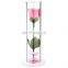 Acrylic Scrunchies Holder Bracelet Display Stand with A  Forever Rose Flower for Teen Girls