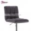 Black Upholstered Chrome Bar Stool High Chair CL - 3232 - 1