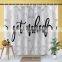 Get Naked Creative Custom Digital Printed Waterproof Shower Curtain with Hooks Hotel Bath Curtain