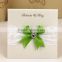 Creative Luxurious Design 2016 Wedding Card Invitations with Ribbon