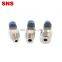 SNS NRC Series factory supply industrial pneumatic low speed brass rotary fitting