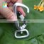 D Shape Aluminium Outdoor Hiking Hanging Hook Camping Anodizing Surface 12KN Carabiner Hook for Dog Leashes