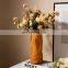 Hot sale Decorative Nordic Unique Multi-colored High Porcelain Ceramic Vase Pot Set with Artificial Flower Gift Home Decor