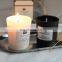 OEM Private label  BLACK glass jar Scented candles customize aromatherapy luxury fragrance wooden wick scented candle