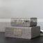 wholesale antique home interior rectangular grey luxury retro pu leather mdf jewelry box