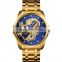 skmei 9193 high quality waterproof gold watch OEM logo analog Japan movt Men quartz Watch for luxury men