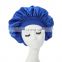 Breathable Single Layer Satin Hair Custom Bonnets With Wide Spandex Band