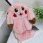 024Fur bag Cute bunny one shoulder cross bag plush bag children's wholesale schoolbag