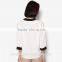 High quality women long sleeve V-neck fashion comfortable ladies t shirt hot sellingTS128