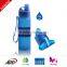 2015 New 500ml/16oz Collapsible Silicone Water Bottle, with Screw Lid Platinum material,Sports drinking Water Bottle                        
                                                Quality Choice