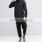2016 Autumn Long Sleeve Men Black Shirt With Elasticated Funnel Neck In Regular Fit