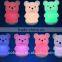 EN71 approval The bear Portable Night-Light with Rainbow Color Change