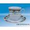 White Two-tone Color Glazed Ceramic Stoneware Coffee Tea Cups & Saucers Sets