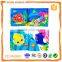 hot selling marine animal cloth soft book ,making in fabric cloth ,first baby book AZO EN71 ROHS 6P