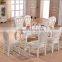 French compact dining table set oak solid wooden set for sale