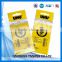 compound plastic chemical self-adhesive sachets with header,toy package header bag with self-adheasive