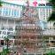 New style indoor outdoor lighted metal spiral artificial Christmas tree