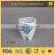 Ceramic toothbrush holder bathroom set, decal flower pattern bathroom set