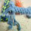 Pet dog toy molar teeth dog toys pet Small woven bone botton rope toy15 cm