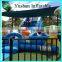 Brand Yushan factory cheap inflatable bouncy castle with water slide