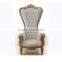 Cheap rental high back throne chair for sale