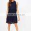 Latest Fashion Designs Ladies Casual Dresses With Yarn Dyed