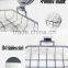 2016 No drilling No screw Easy Installation stainless steel wall mounted shower soap holder with strong vacuum suction hook
