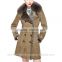 Vintage Geniune Shearling Sheepskin Coat for Women