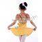 C2123 Ballet Dance Girls Camisole Leotards With Skirt