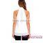 White Double Cascading Neck Tie Sleeveless girls sexy clubwear hot