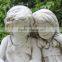 Polyresin boy and girl garden statue for sale