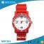 outdoor silicone quartz stainless steel back watch