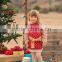 wholesale girls plain red ruffle full skirt festival baby kids boutique outfit