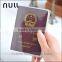 Travel waterproof custom transparent pvc personalized passport holder