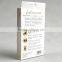 Generous & simple white cardboard packaging box with pvc window for mobile phone case