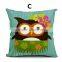 large sofa waist cat printed cushion
