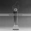 Sports awards with base for business gifts factory direct customized K9 glass badminton pingpong basketball trophy