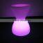 Home fashion furniture cheap plastic garden led glowing chair