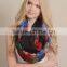 100% POLYESTER BLACK TEMPTATION INFINITY PRINT SCARF