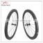 50mmx23mm carbon tubular bicycle wheelset with EDCO Aptera Straight pull hub and Sapim cx-ray 20H/24H