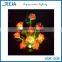Romantic Wedding Party Centerpieces Decorative Fiber Rose Flower Light