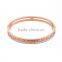 New Fashion Rhinestone Stainless Steel Bracelets Couple Bangle Gift