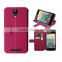 purple leather case for archos 50e neon silk slim stand wallet leather high quality factory price