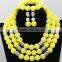 2016 Fashion jewelry display set for party/Beads jewelry set for ladies/New model jewelry set for Bride