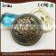 custom embossed logo plastic coat button with shank