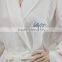 Top Quality Soft 100% cotton wholesale kimono waffle bathrobe, White Waffle Spa Robe Unisex Cotton Robe