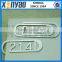 Number custom sliver metal bookmark