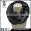 women fashion print loop circle scarf polyester