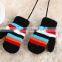 MS80125C Kids winter stripe design cute thermal gloves