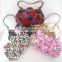 handmade woman handbag fashion 2016 crochet design multi color